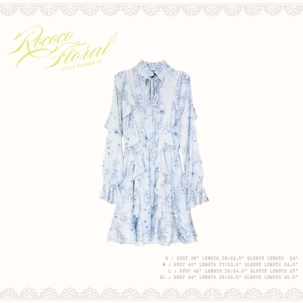 Rococo Floral Dress DI15601 dòng Aster màu mới!