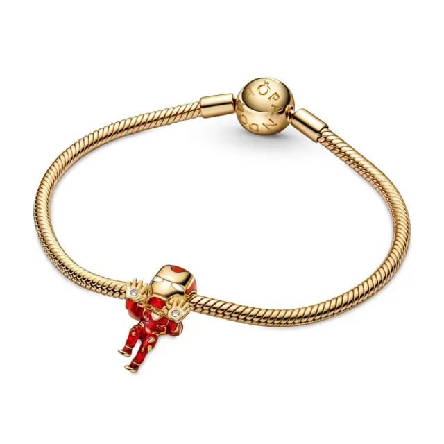 PANDORA Charm MARVEL THE AVENGERS IRON MAN CHARM màu vàng