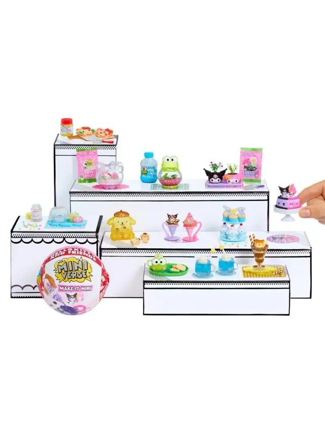 MINIVERSE Túi blind box đồ chơi mini thức ăn và đồ uống MINI HELLO KITTY AND FRIENDS PDQ đa màu